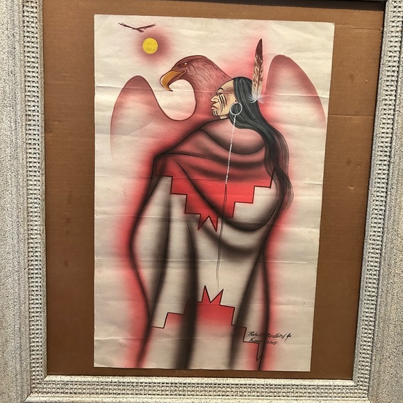 Robert redbird jr Kiowa original signed painting
